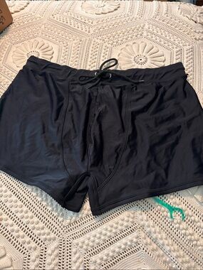 Men's Black Swim Trunks XXL